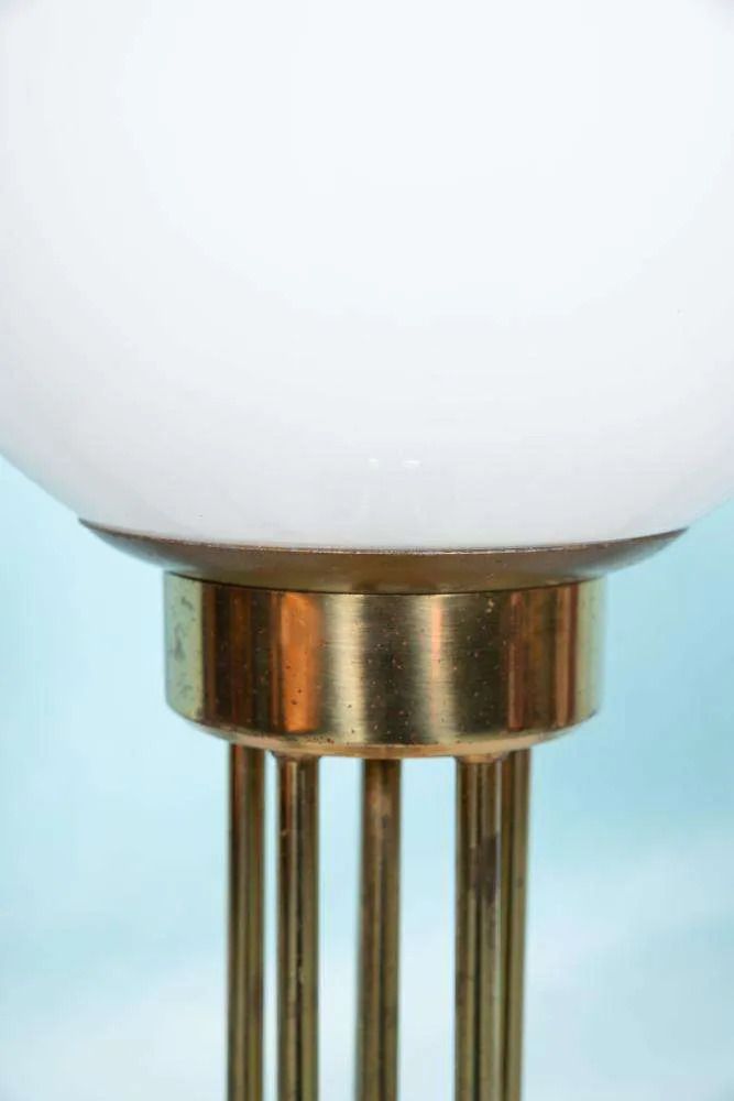 Vintage Globe Lamp Woja Messing, Vloer /Tafellamp Jaren 60/70. photo for sale