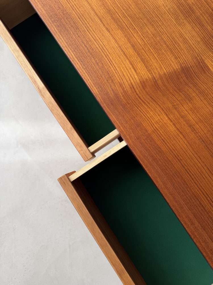 Japandi Lowboard Teak Chest Of Drawers 1960s Scandinavian photo Furniture