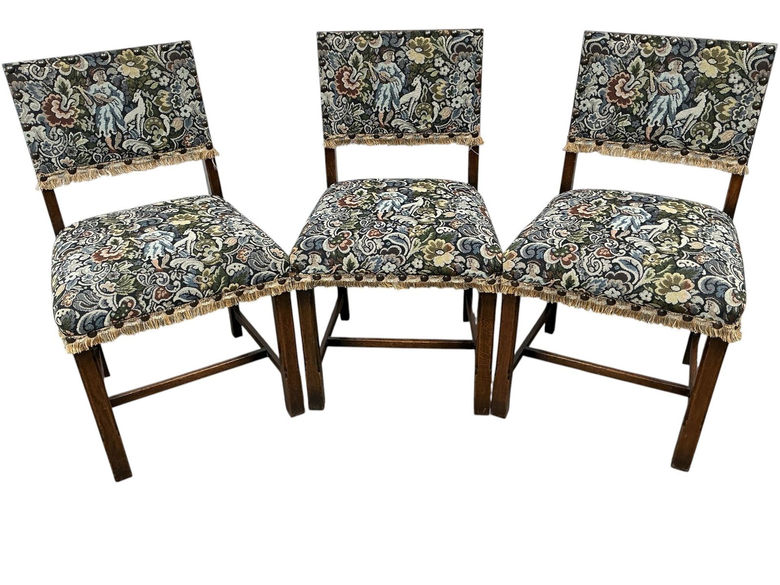 Vintage Oak Extending Dining Table With 6 Chairs photo vintage