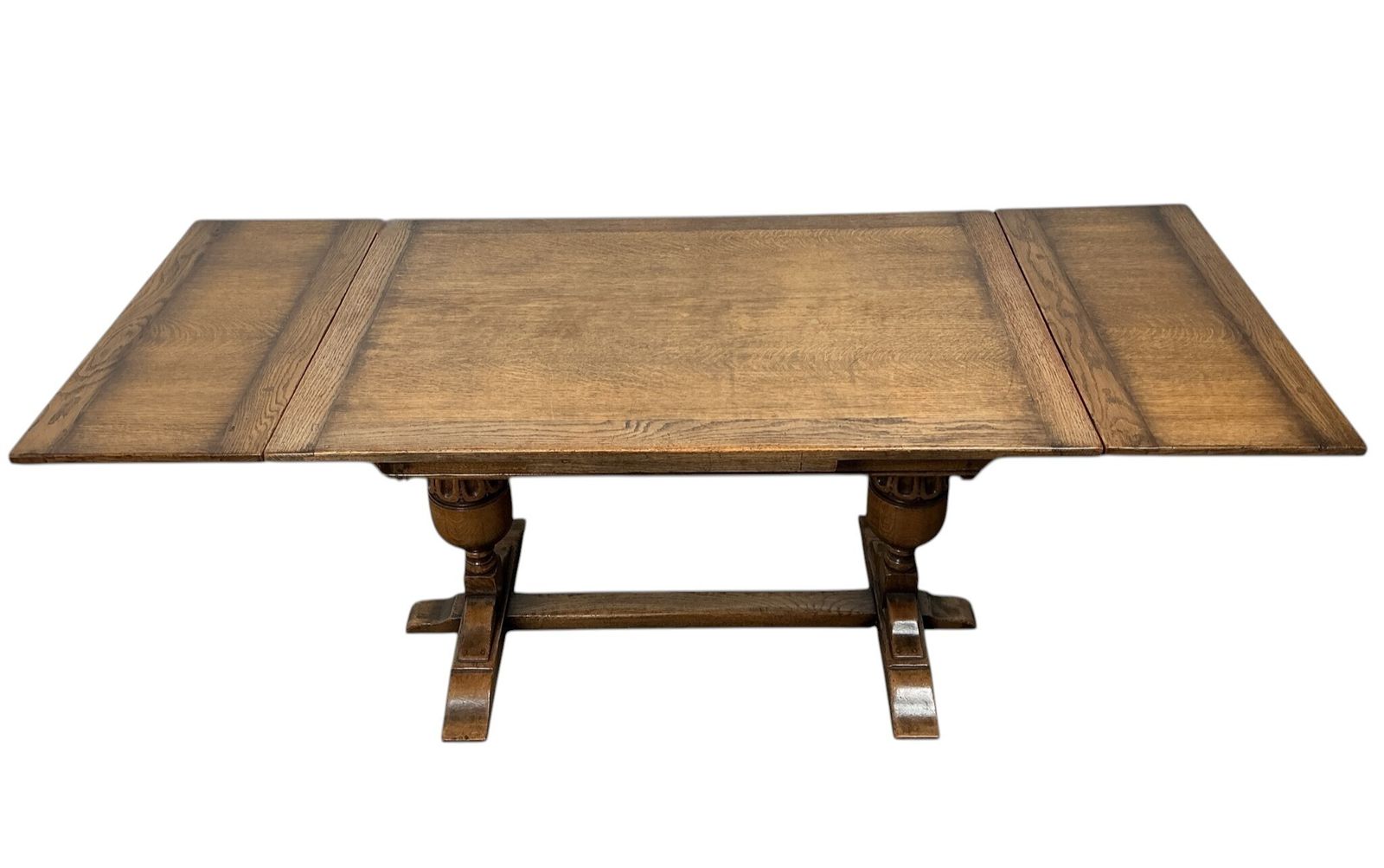 Vintage Oak Extending Dining Table With 6 Chairs photo 795.0