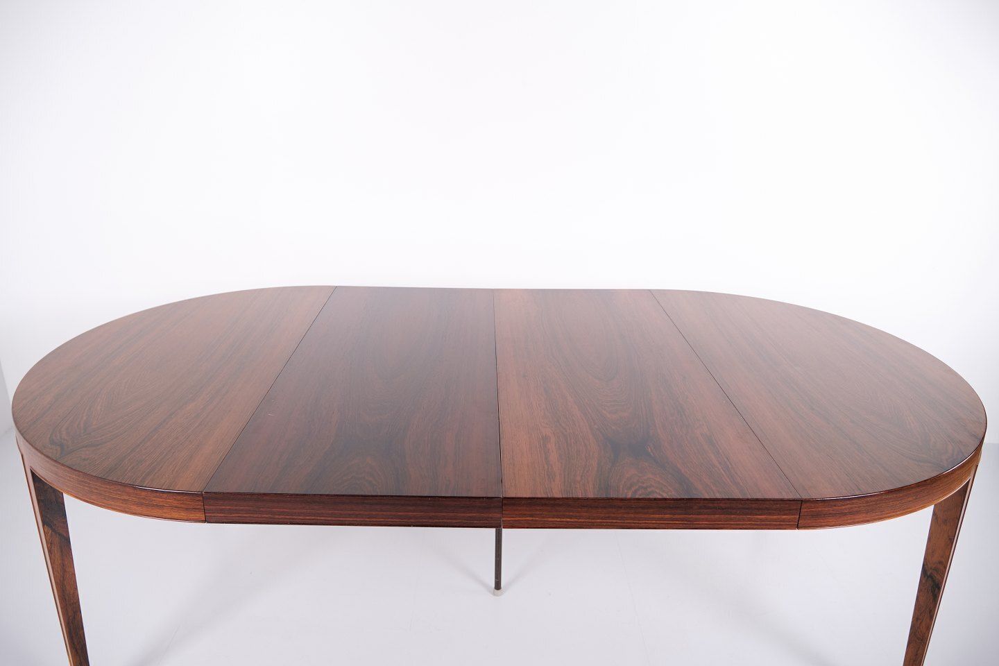 Severin Hansen Round Dining Table Model 57 In Rosewood With Extension, Haslev Furniture Factory, 1960s photo vintage