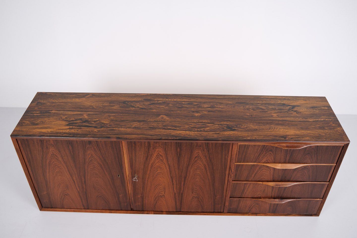Wall Mounted Sideboard   Rosewood   Erling Torvits   Klim Furniture Factory   1950s photo buy