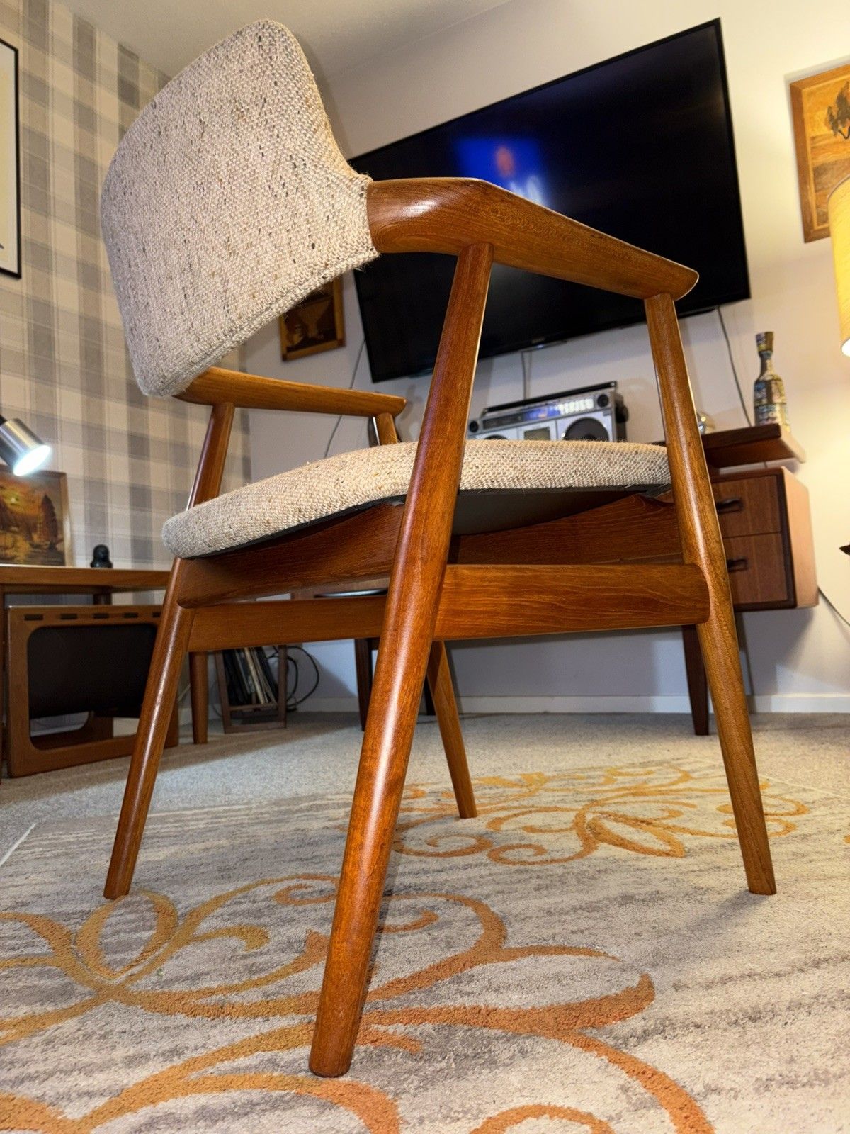 Mid Century Danish Teak Glostrup Dining/Desk Armchair G Plan Era Retro Mcm photo furniture