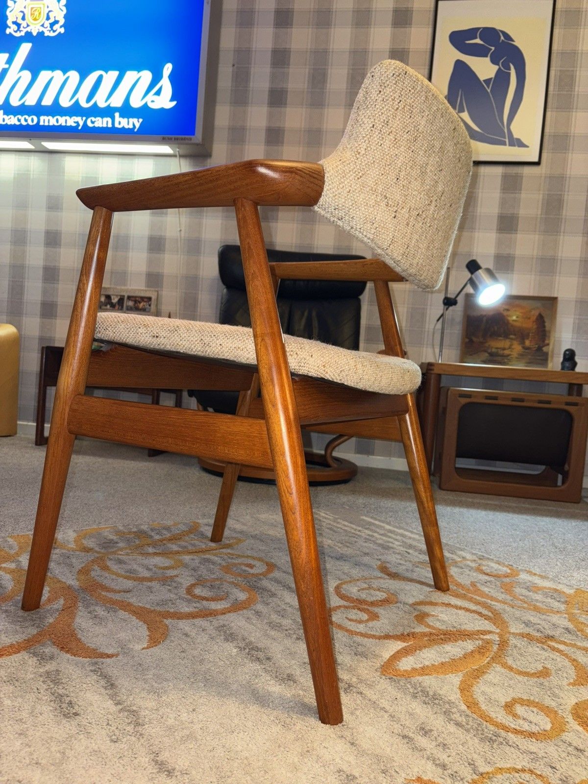 Mid Century Danish Teak Glostrup Dining/Desk Armchair G Plan Era Retro Mcm photo vinterior