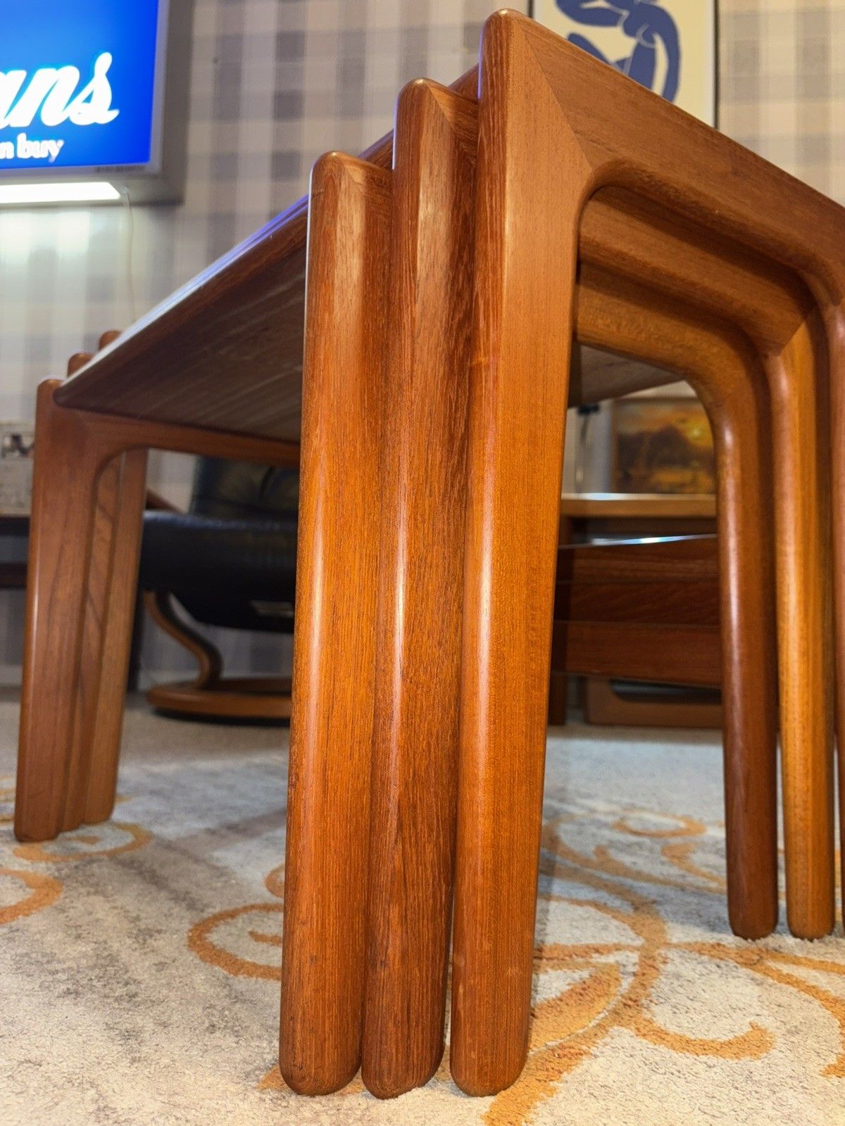 Mid Century Danish Salin Teak Nest Of Tables G Plan Era  Retro Vintage photo buy