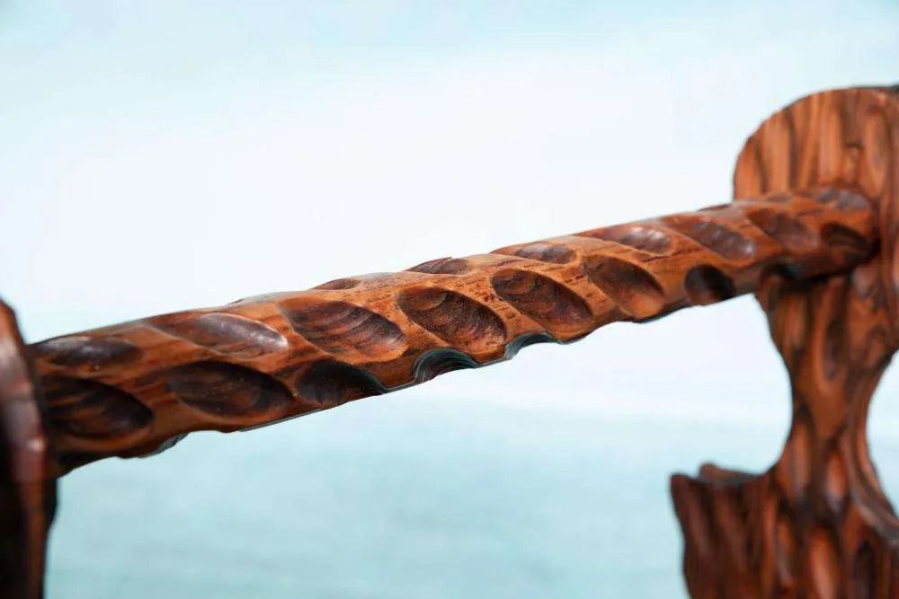 photo for sale Brutalist Wooden Reading Holder 70s, Spanish Magazine Rack
