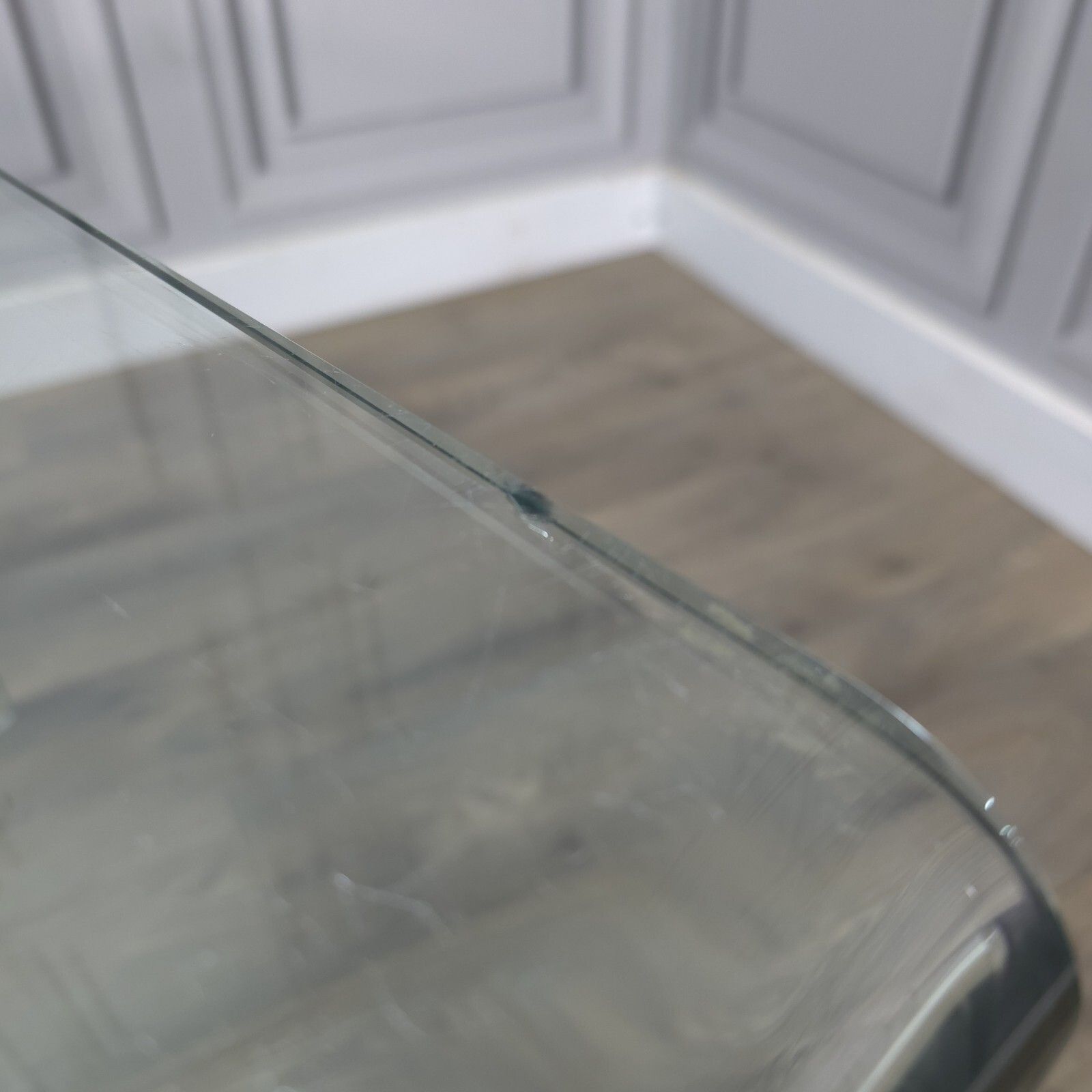 photo buy Vintage Glass Coffee Table Vintage Italian Mid Century Modern Style Curved