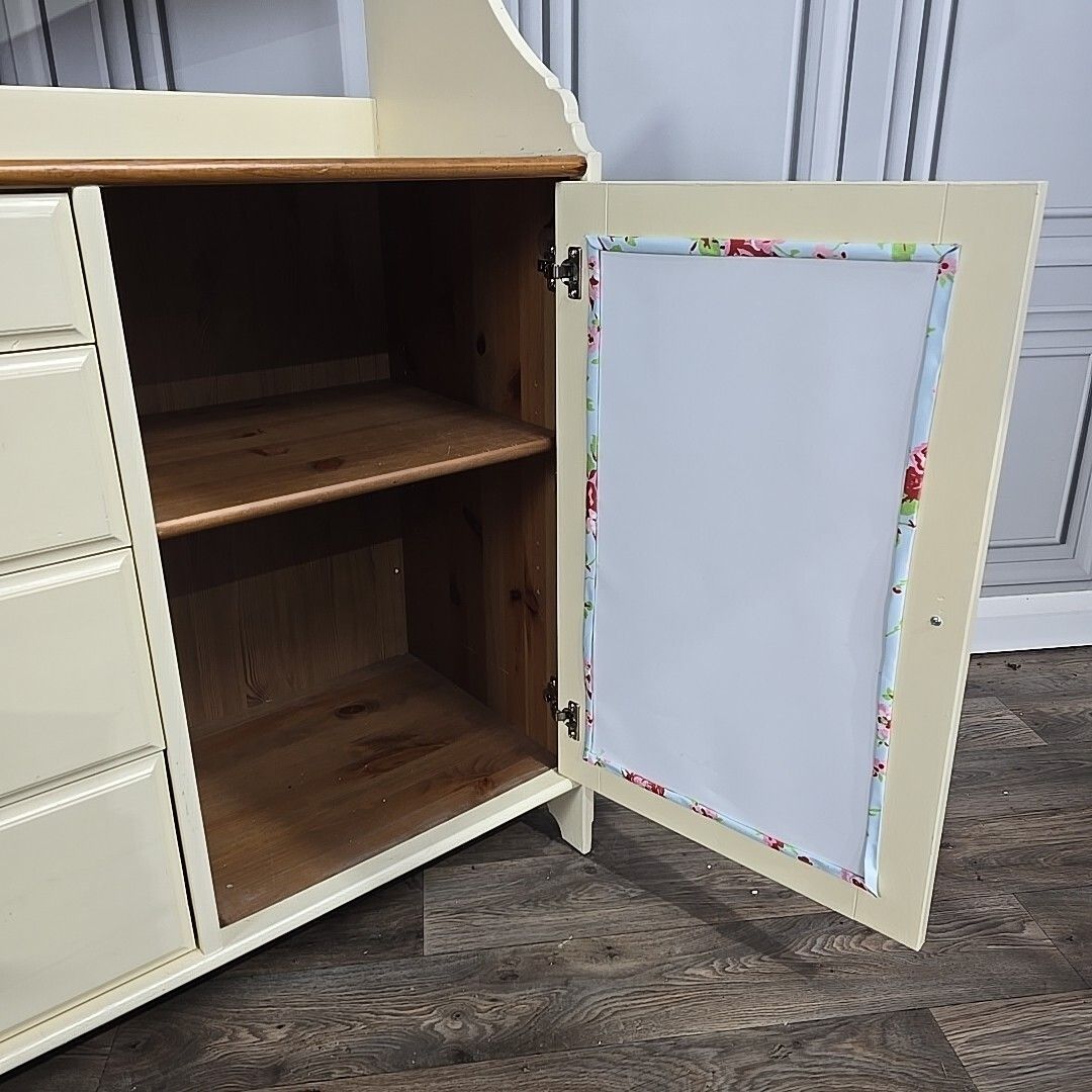 photo furniture Vintage Sideboard Cabinet  Shabby Chic Solid Pine Wooden Kitchen Washstand Retro