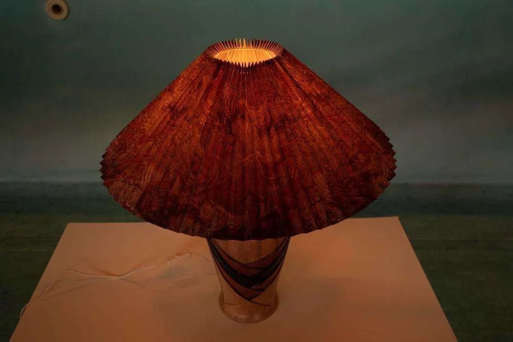168.0 Scandinavian Bohemian Table Lamp 70s/80s, Postmodern. photo