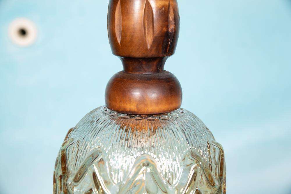 Brutalist Glazen Hanglampen Jaren '70, Vintage Zweedse Hanglamp. photo buy