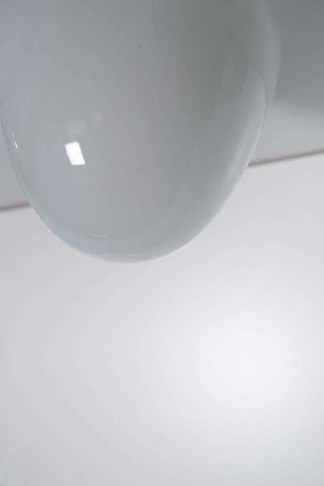 Vintage Opaline Plafondlamp, Jaren 1950, Minimalistisch Ontwerp. photo vinterior