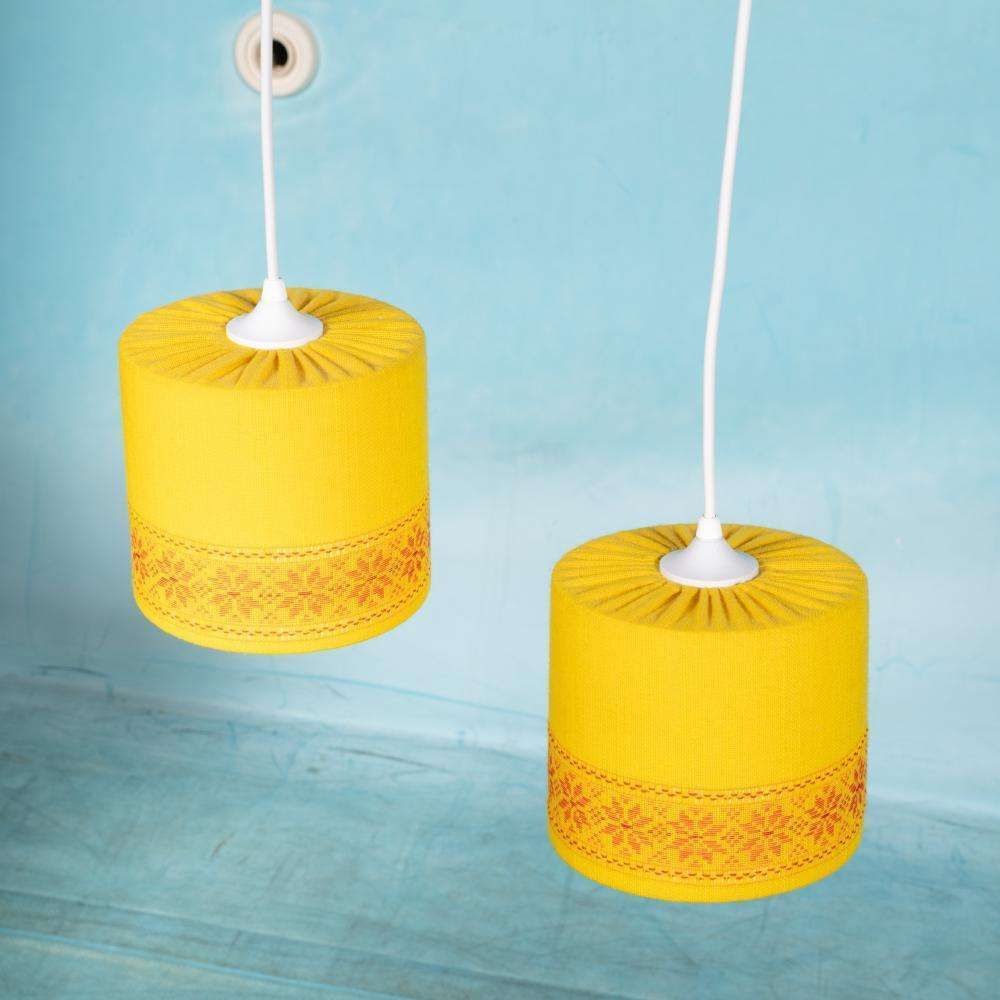 Space Age Pendant Lamp Ochre Yellow, Sixties Swedish Yellow Pendant. photo 92.0