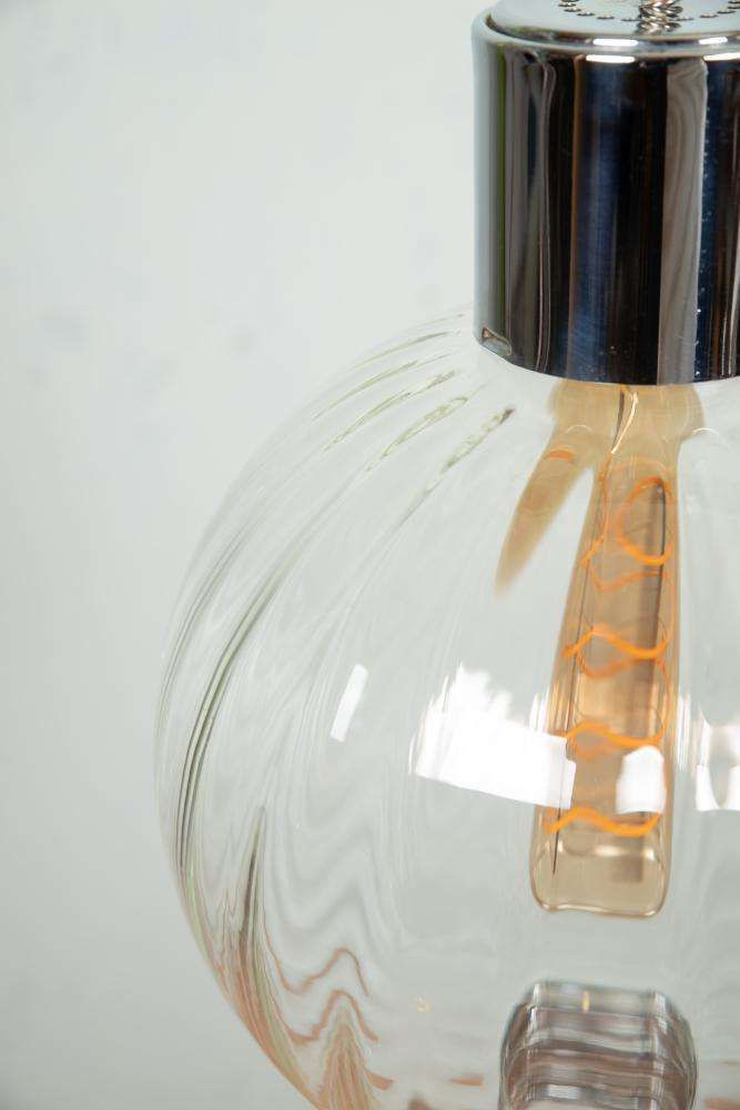Space Age Glazen Bollamp, Mid Century Modern Glazen Hanglamp, Jaren Zestig/60s. photo vintage