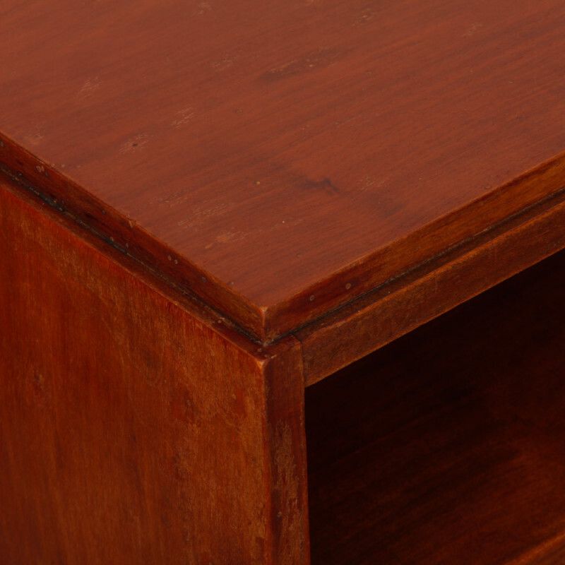 Pair Of Wooden Bedside Tables, French Craftsmanship From The 1940s. photo vinterior