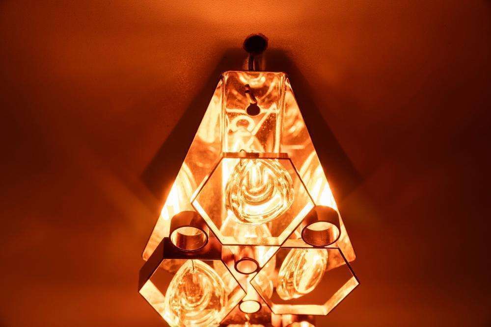 photo buy Vintage Messing & Kristallen Wandlamp Jaren 1960, Regency Messing Lamp