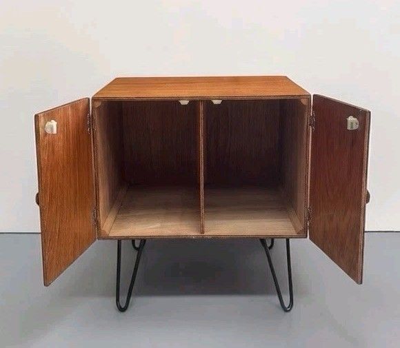 photo furniture Mid Century Teak Record Cabinet Cupboard Mid Century Retro C1960s