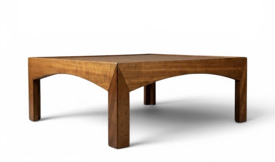 Danish Kristian Vedel Solid Teak And Smoked Glass Coffee Table Sculptural C1960s photo Furniture