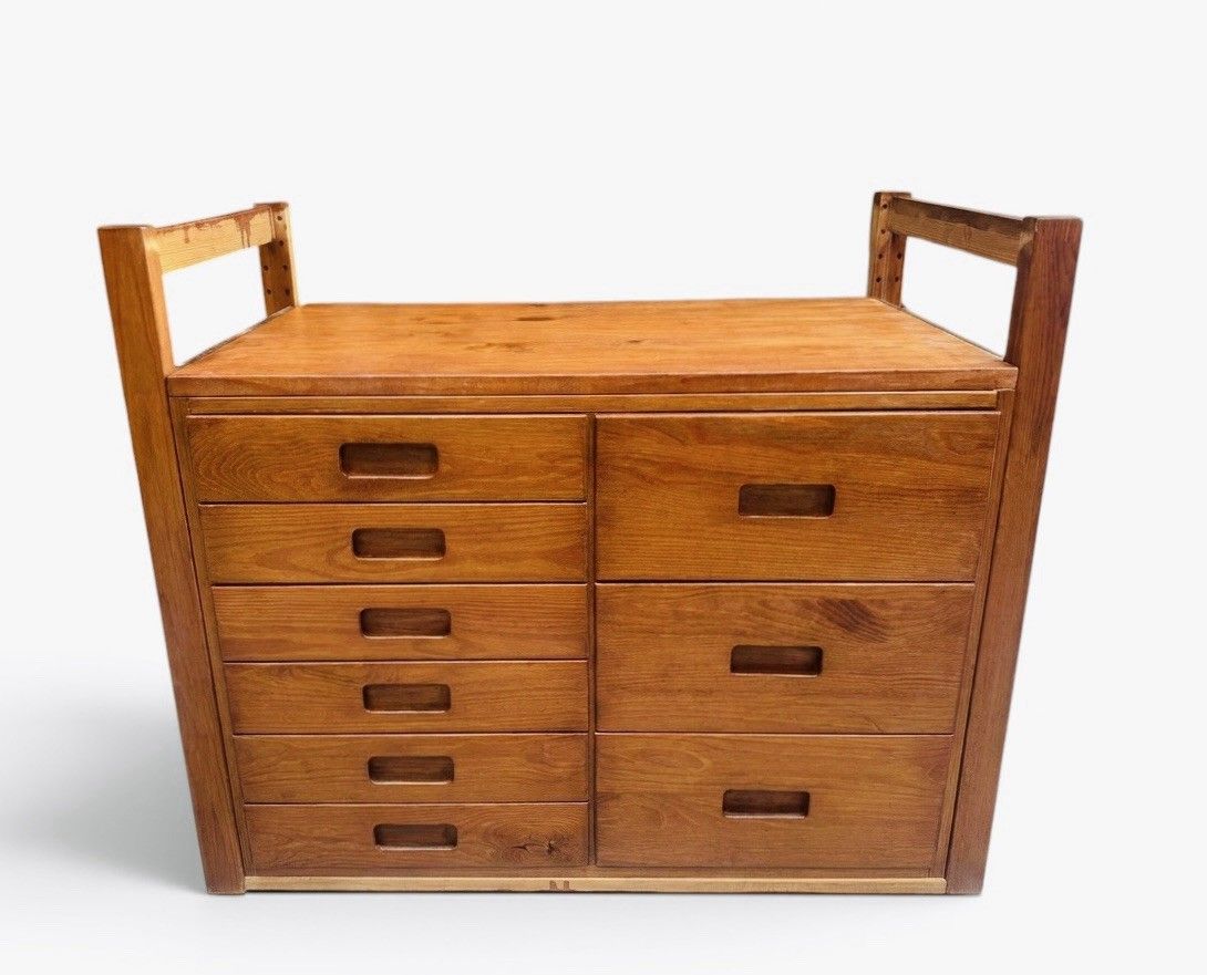 Vintage Danish Solid Pine Chest Of Drawers Very Rare Super Quality Mid Century photo vintage