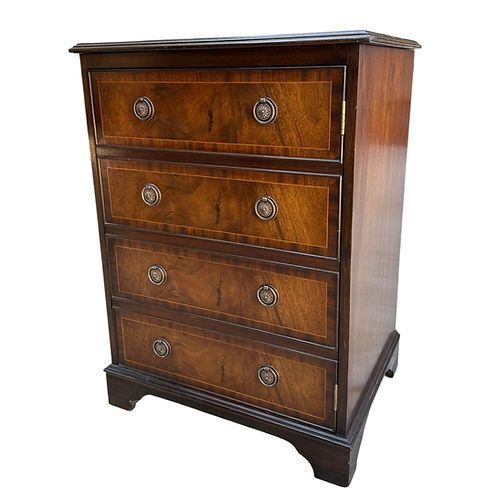 Vintage Georgian Style Mahogany Media Unit By Rotarem photo 270.0