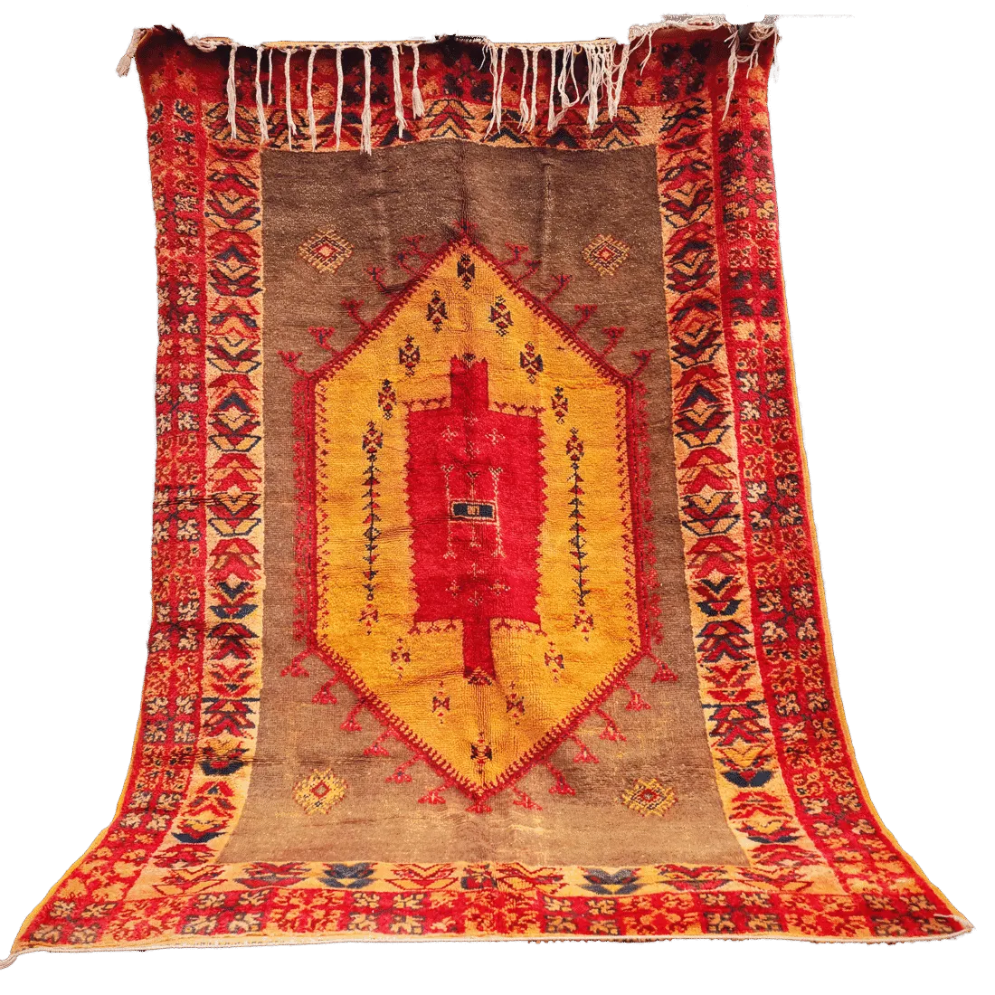 No Custom Fee/  Antique Handmade Moroccan Rug 100% Wool 240×160