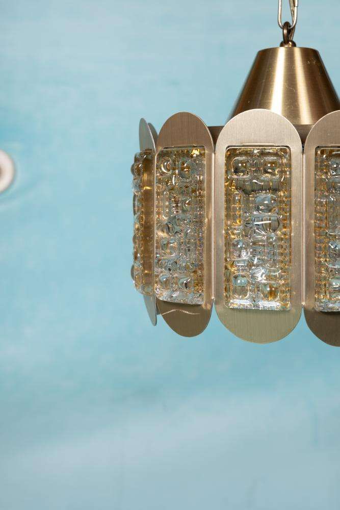 Deens Design Glazen Hanglamp Vitrika photo vintage