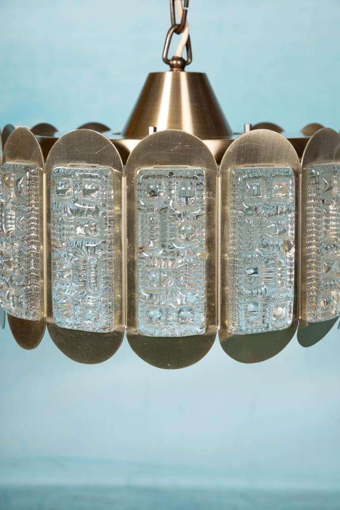 Vintage Danish Design Vitrika Glass Pendant Lamp photo vinterior