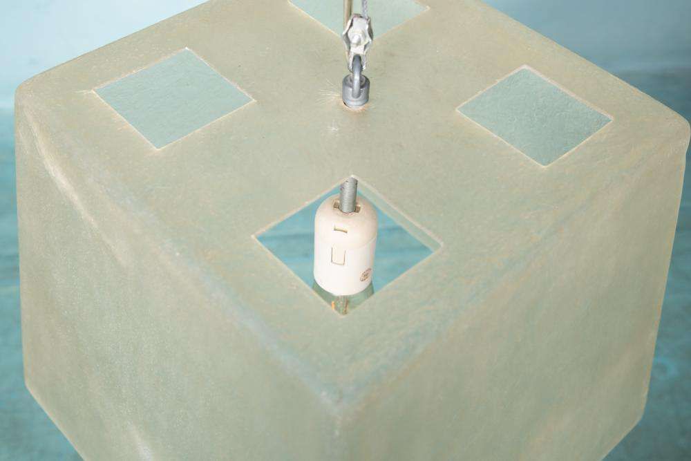 Minimalistisch Vintage Hanglamp Van Glasvezel, Roche Bobois photo vintage