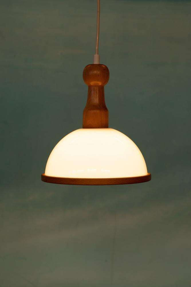 Bohemian Mushroom Hanglamp Jaren 1970 photo vintage