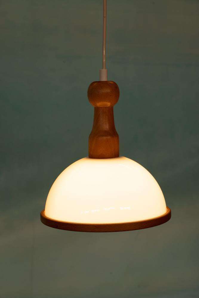 photo for sale Bohemian Mushroom Hanglamp Jaren 1970