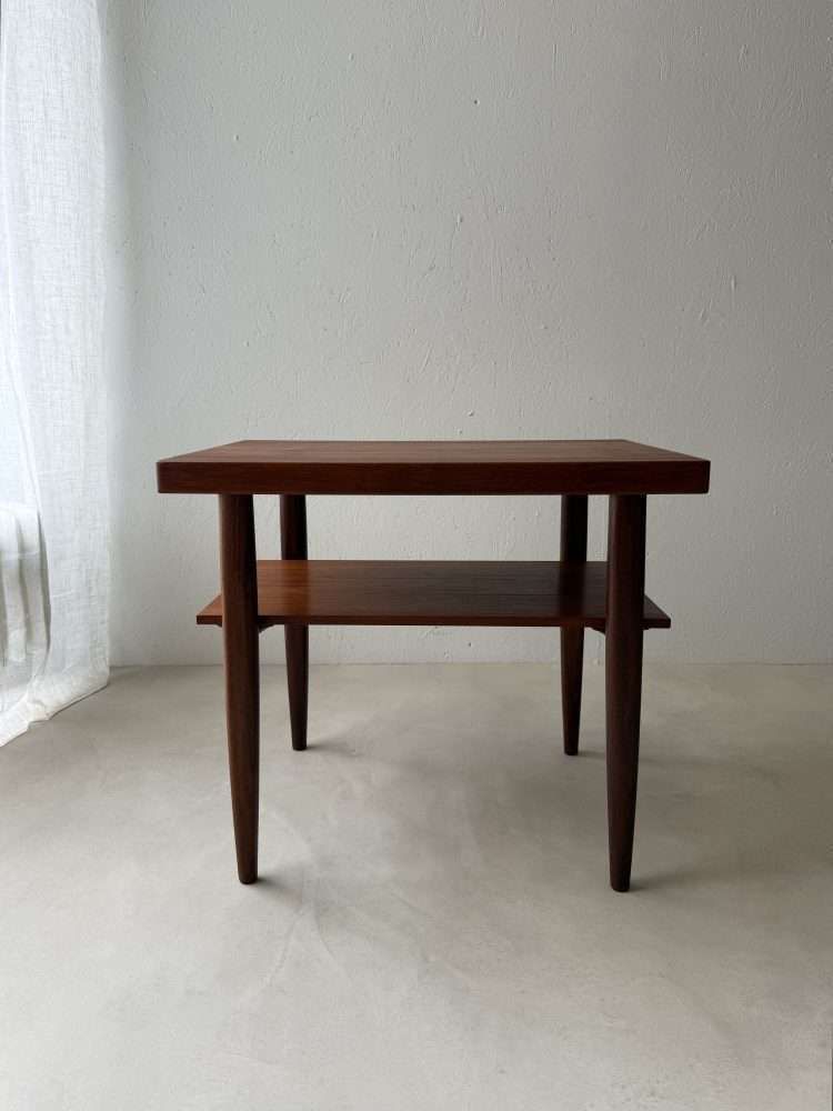 Vintage Teak Opal Tijdschriftentafel Ca. Jaren 1960 photo vintage