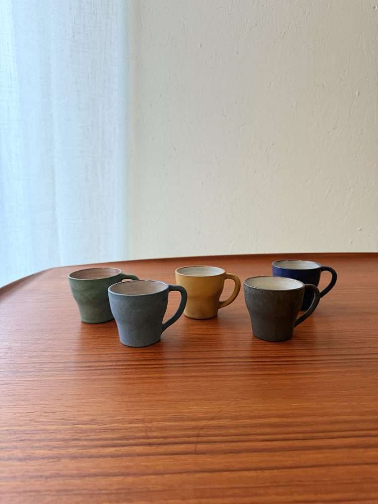 Set Van Vijf Scandinavische Studiobekers Uit De Jaren 1960