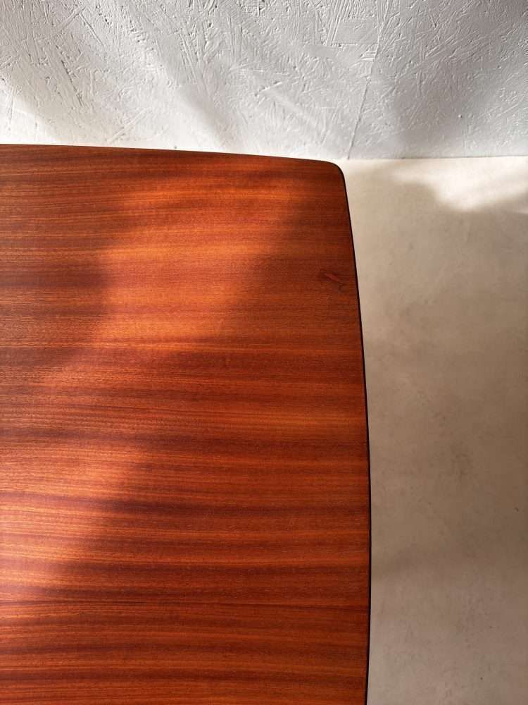 Swedish Design Side Table Alberts Mahogany & Webbing 1960s photo 495.0