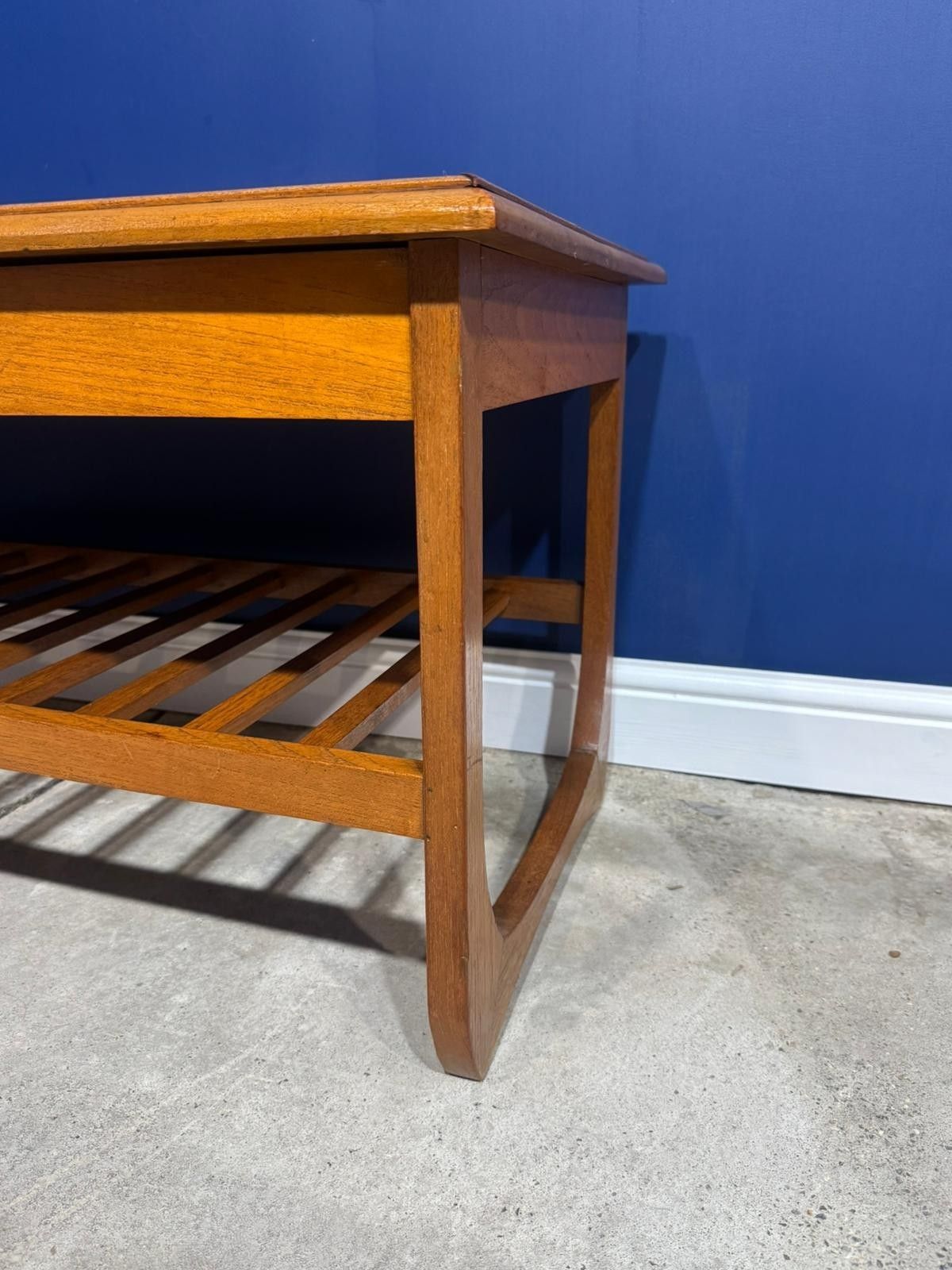Vintage Japanese Wood Coffee Table – Oriental Design Mid Century Asian Carved photo 125.0