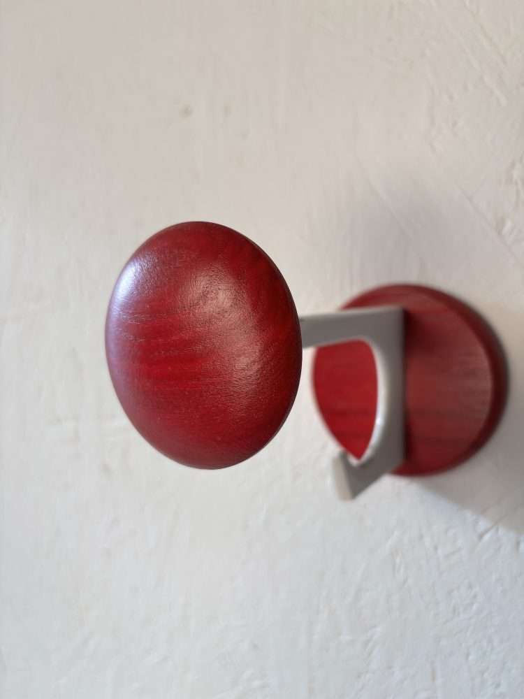 211.0 Wooden Space Age Coat Hooks Schönbuch 1970s Set Of 2 photo