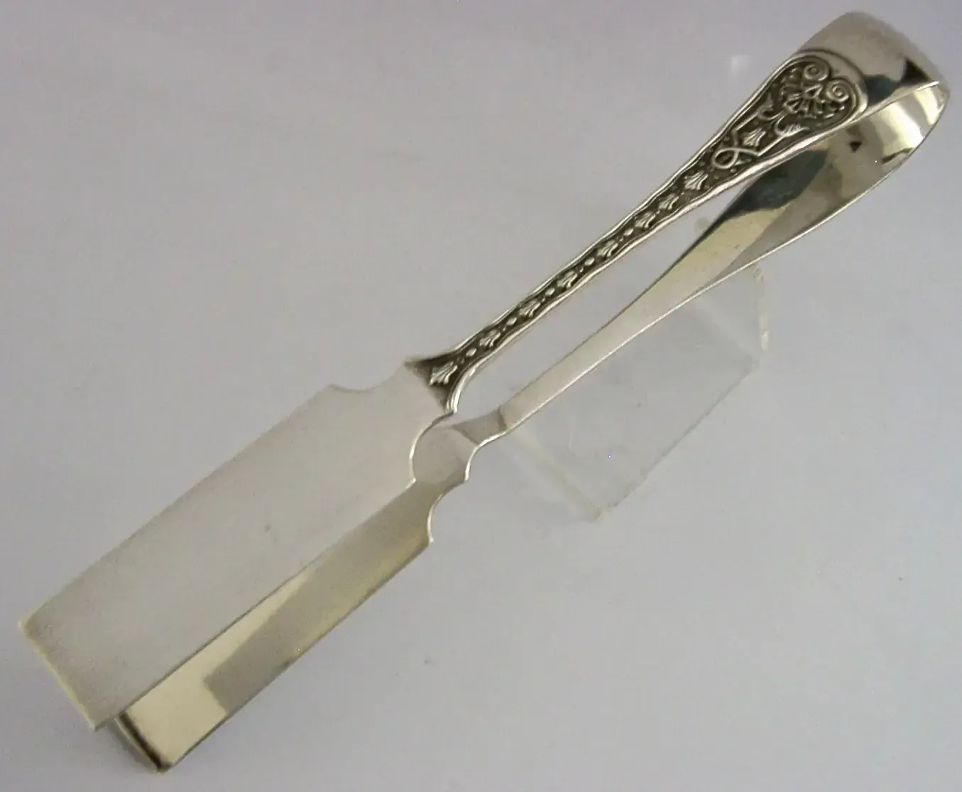 Grandes pinces de service en argent massif sterling 148 g, 1963, Garrards photo vinterior