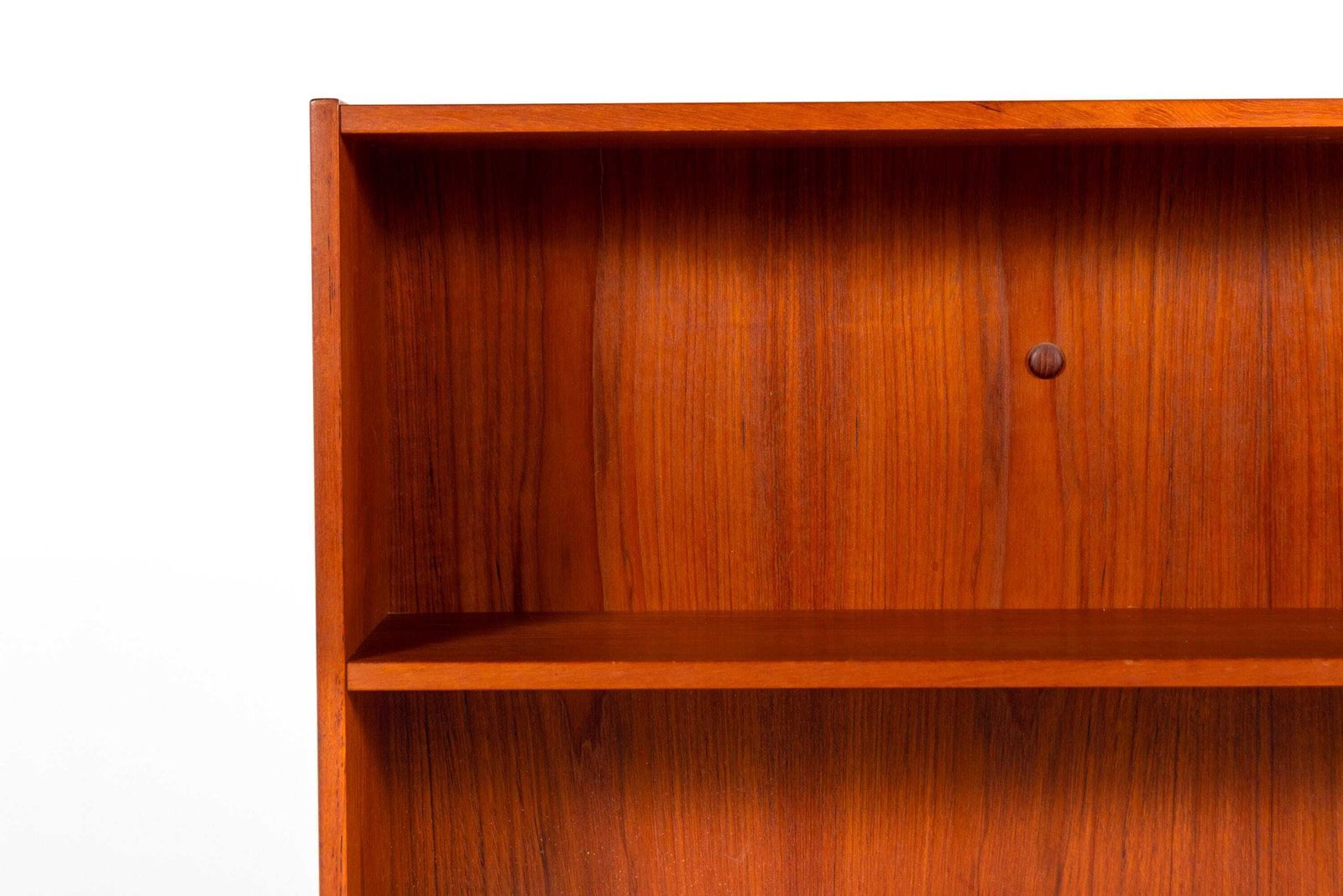 Mid Century Danish Teak Bookcase Cabinet, 1960s Scandinavian Open Shelf Storage photo 533.0