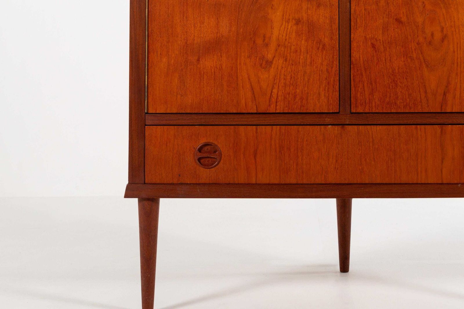 Mid Century Danish Teak Corner Cabinet With Drawer, 1960s photo 994.0