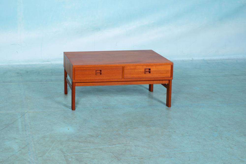 photo furniture Japandi Lowboard Teak, Minimalistisch Mid Century Dressoir