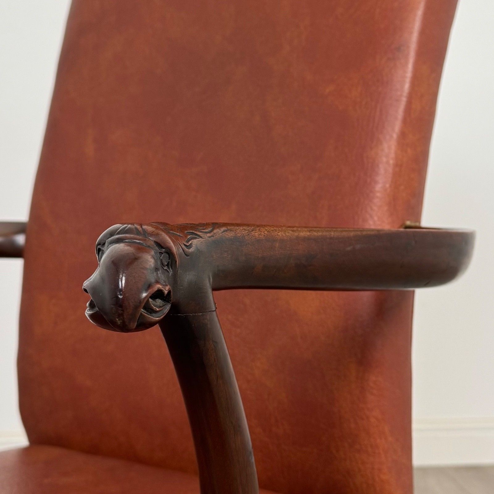 photo for sale Antique 19th Century Open Armchair In Mahogany ( Af 5600 )