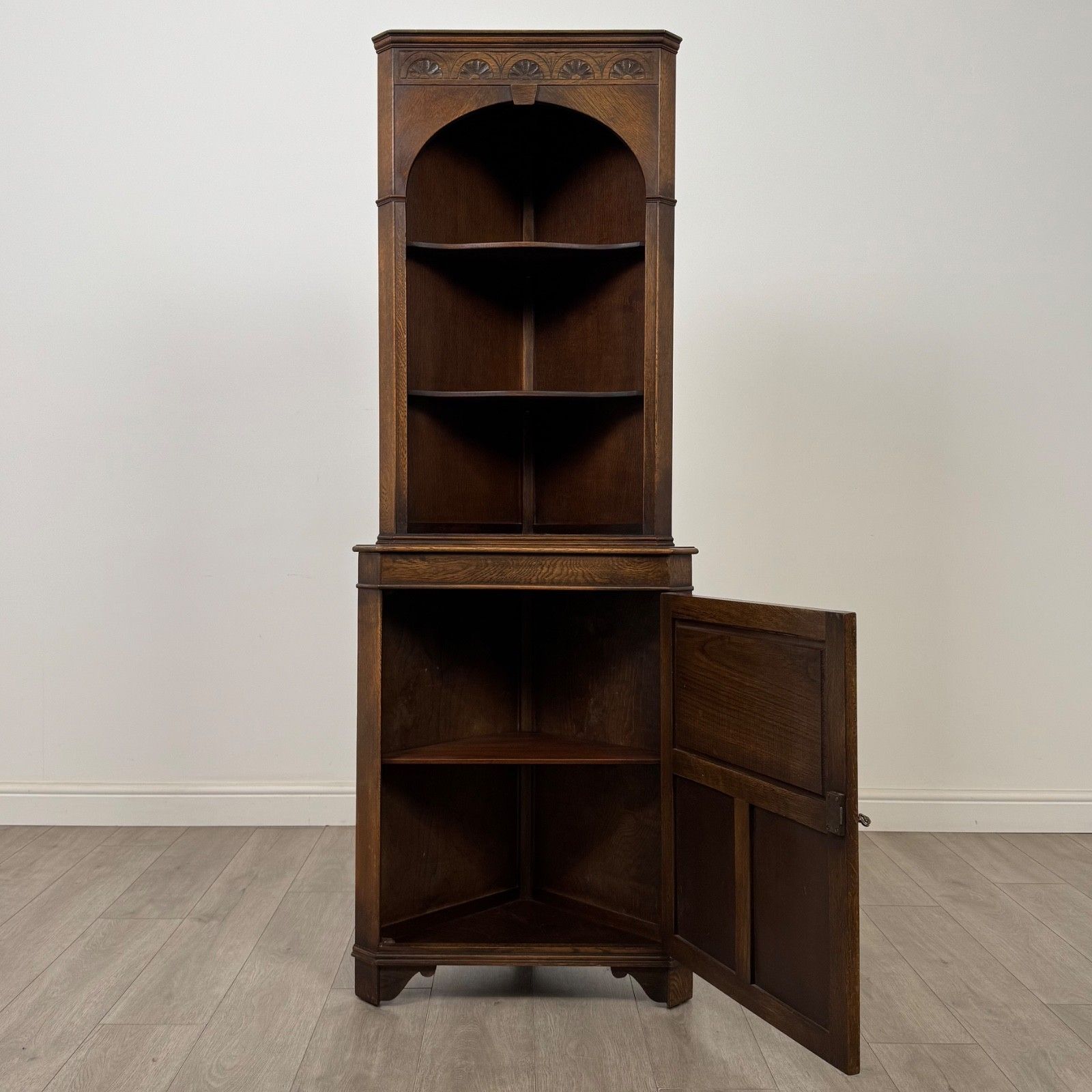 Antique 20th Century Corner Cabinet In Oak ( Af 5589 ) photo furniture