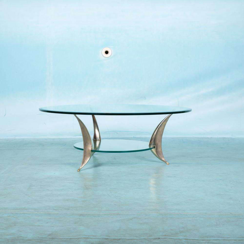 Space Age Italiaans Design Salontafel – Messing Salontafel photo buy