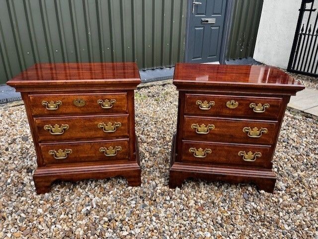 A Pair Of High Quality Georgian Style Mahogany Chests