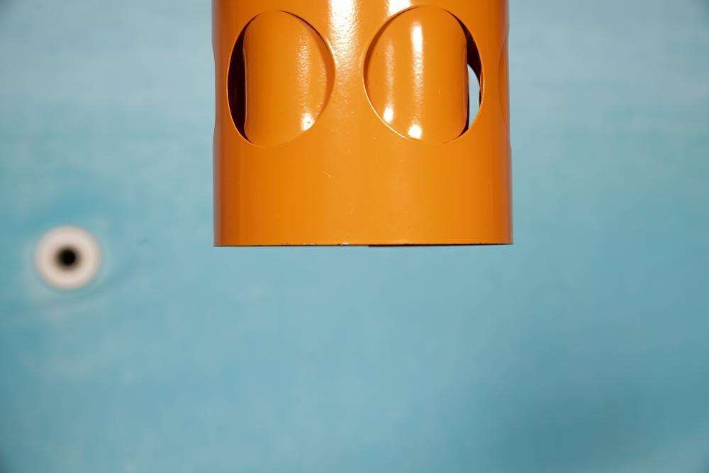 photo furniture Space Age Jaren '70 Hanglamp – Oranje Vintage Hanglamp