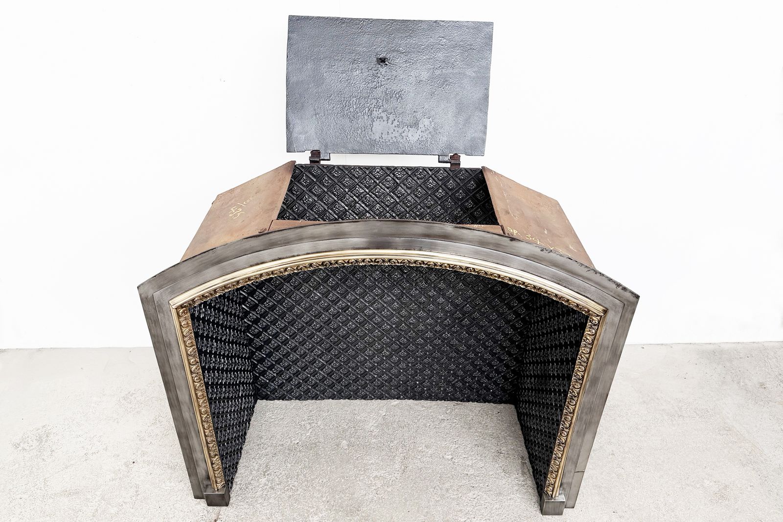 Early 19th Century Regency Cast Iron And Bronze Fire Box photo Home Fixtures
