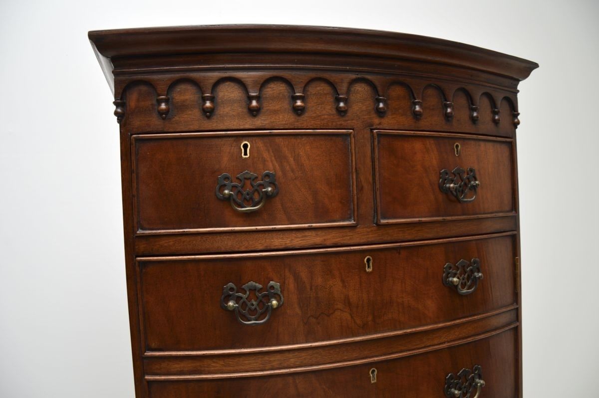 Antique Mahogany Cabinet / Chest On Legs photo Furniture