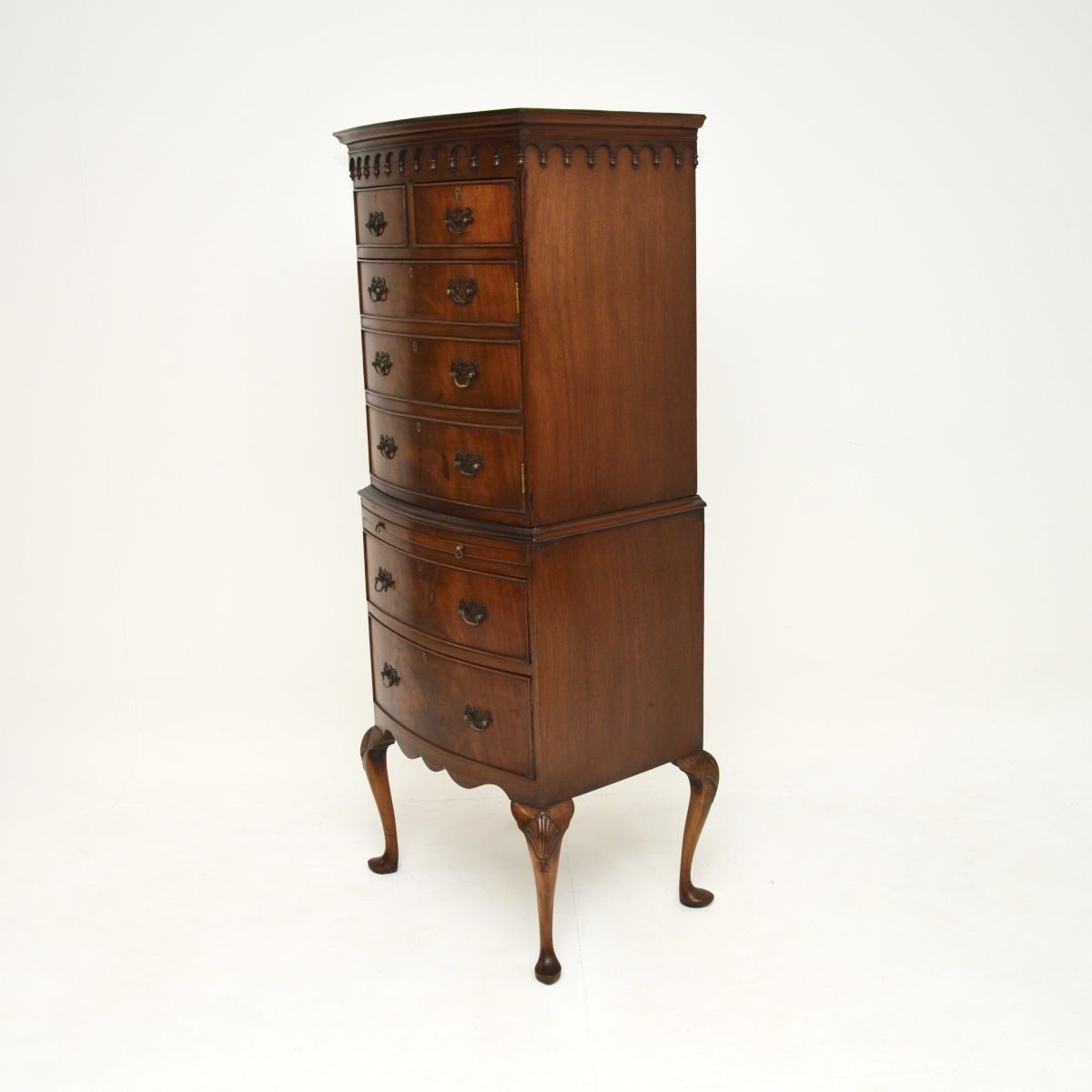 photo furniture Antique Mahogany Cabinet / Chest On Legs