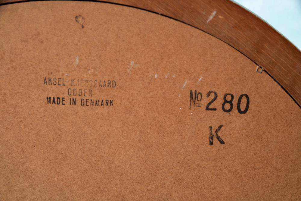 photo furniture Vintage Spiegel Naar Voorbeeld Van Aksel Kjersgaard, Teakhouten Deens Design