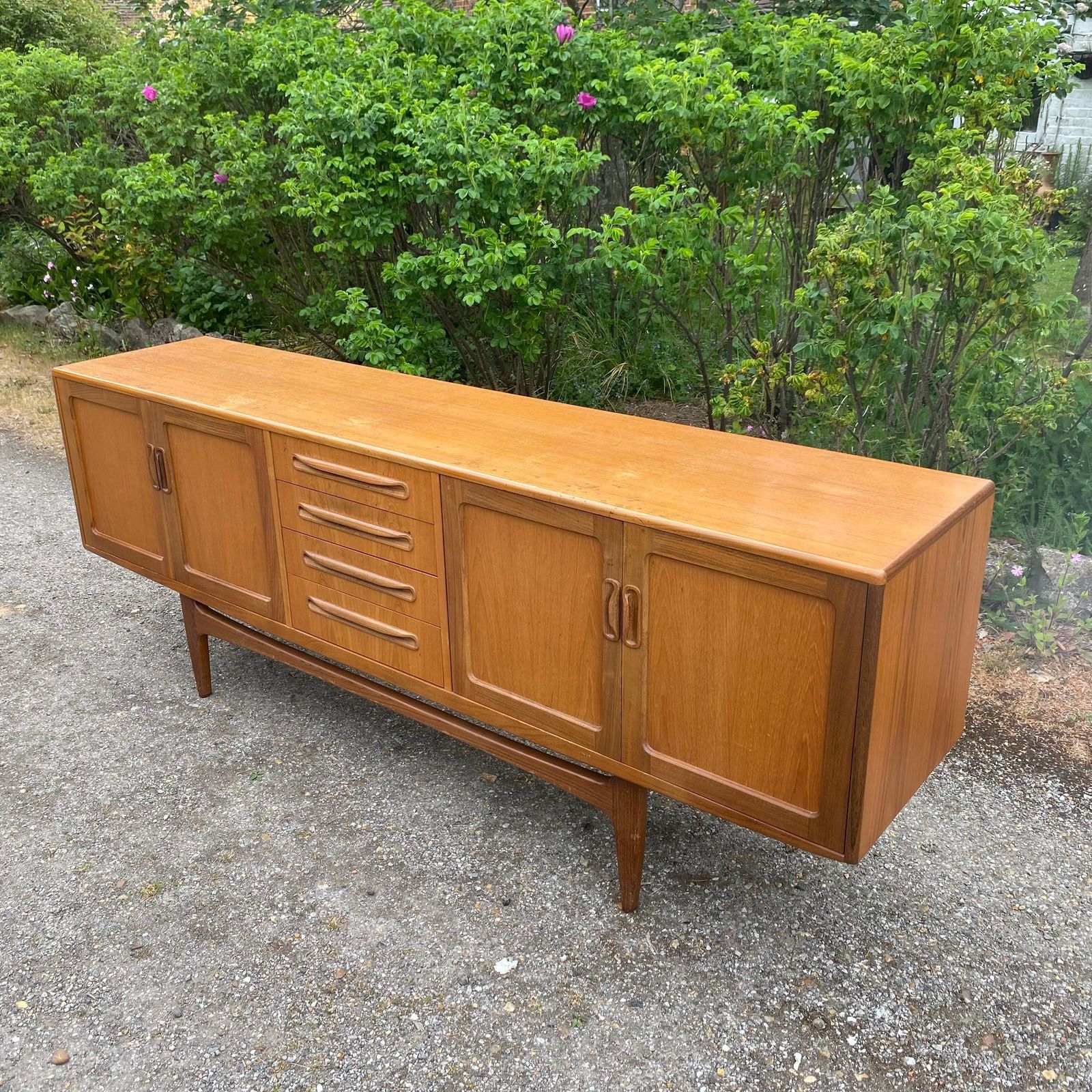 Matched Pair Of G Plan Mid Century Modern Blonde Fresco Sideboards By Gomme photo buy