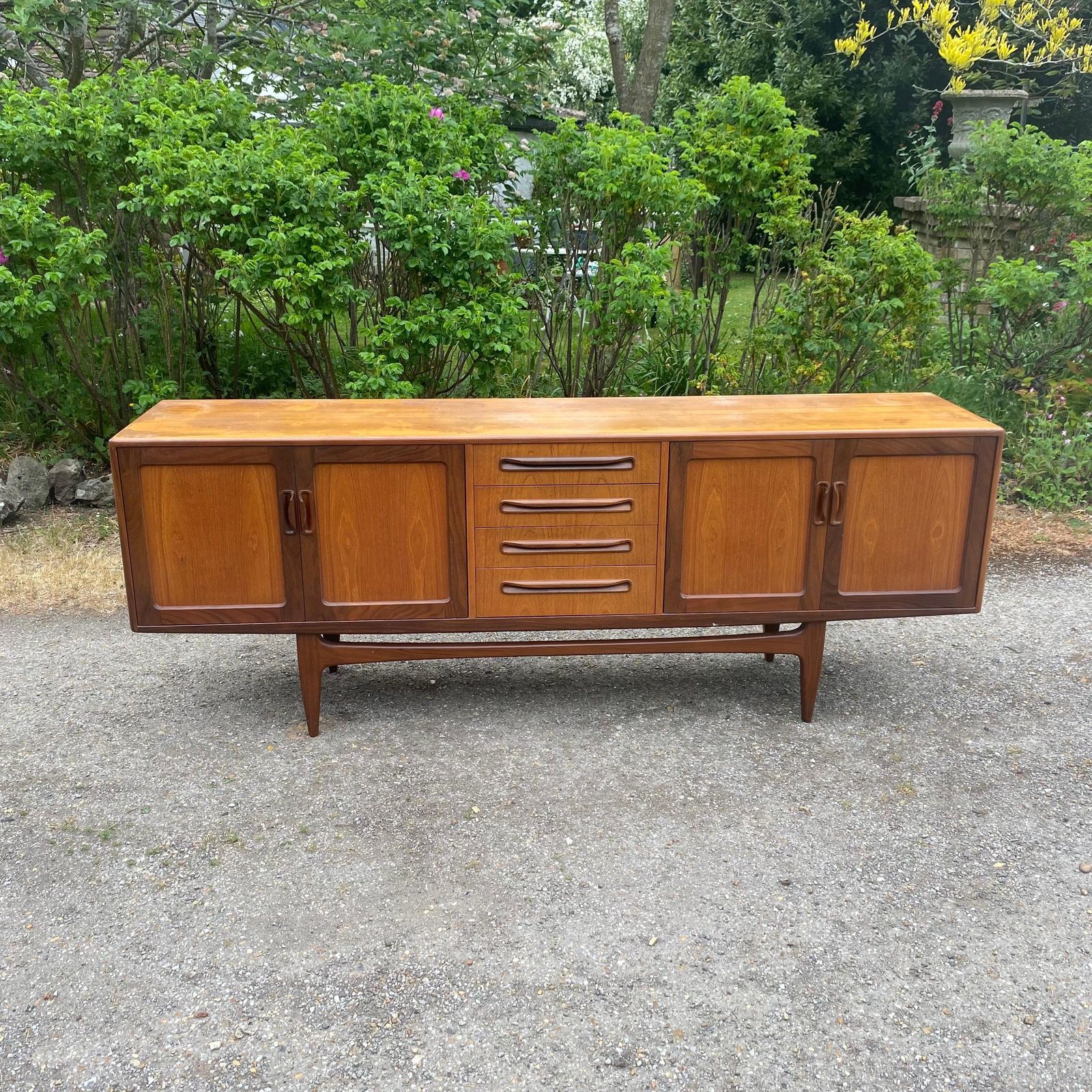 2236.0 Matched Pair Of G Plan Mid Century Modern Blonde Fresco Sideboards By Gomme photo