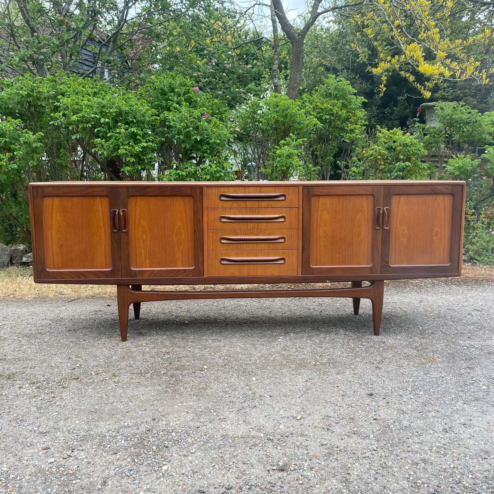 photo buy Matched Pair Of G Plan Mid Century Modern Blonde Fresco Sideboards By Gomme
